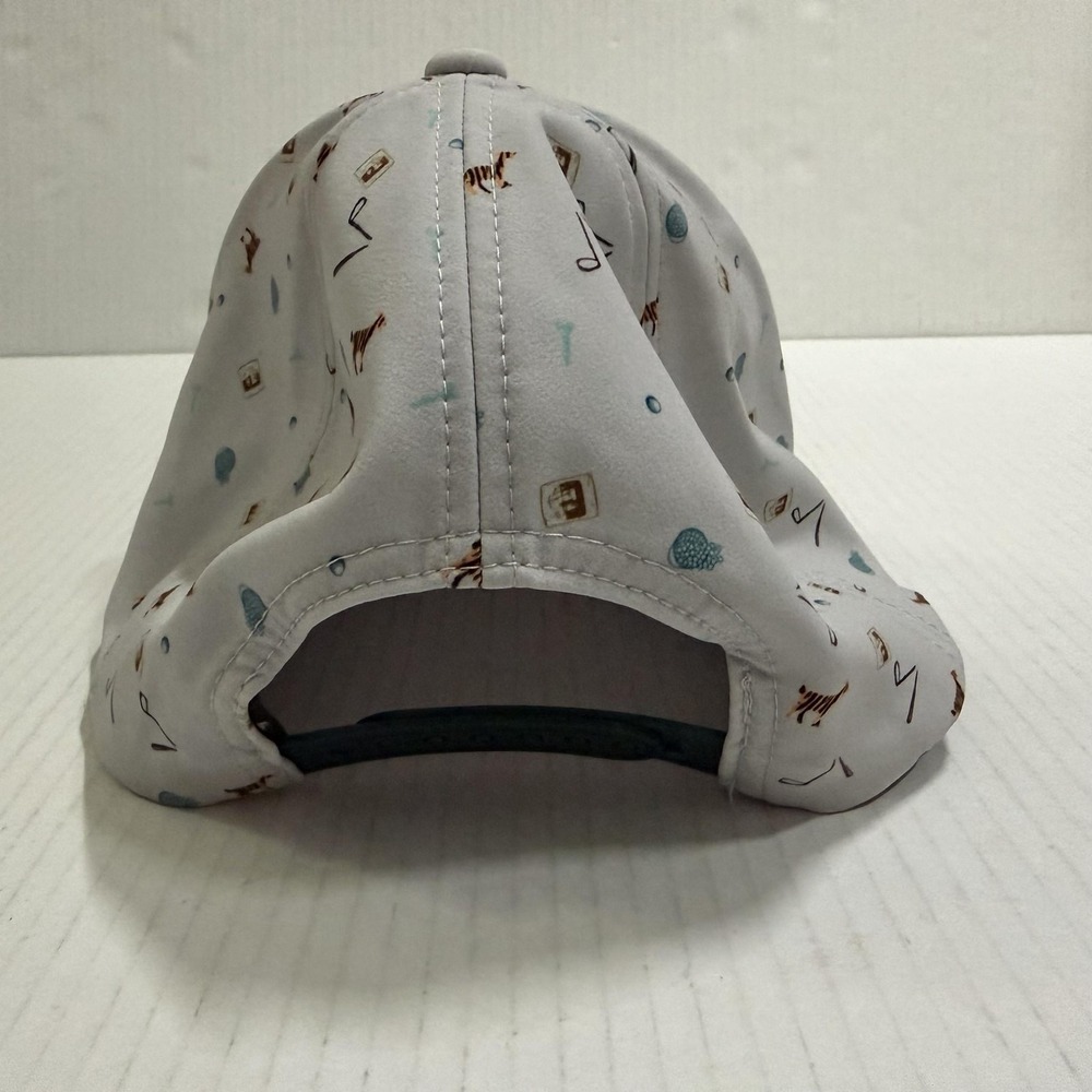 Swannies Golf Hat Cap Snapback Mens One Size Gray Allover Golf Print Est 2015 - Picture 4 of 7